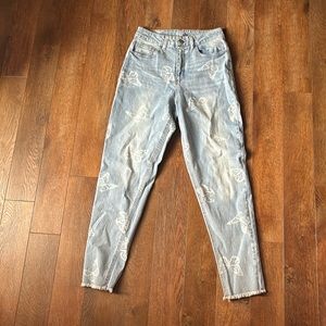 Butterfly denim jeans